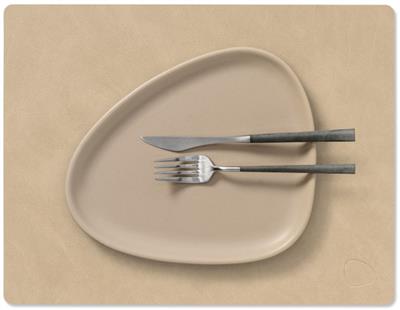 [54514] Placemat Square M 26.5x34.5cm nupo sand