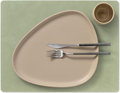 [54535] Placemat Square L 35.0x45.0cm nupo olive green