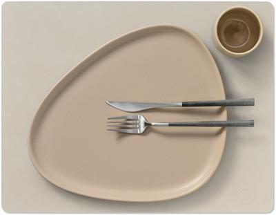 [54536] Placemat Square L 35.0x45.0cm nupo oyster white