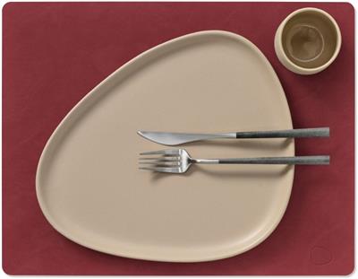 [54539] Placemat Square L 35.0x45.0cm nupo red