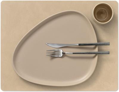 [54541] Placemat Square L 35.0x45.0cm nupo sand
