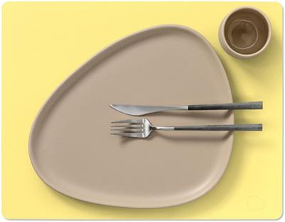 [54544] Placemat Square L 35.0x45.0cm nupo yellow