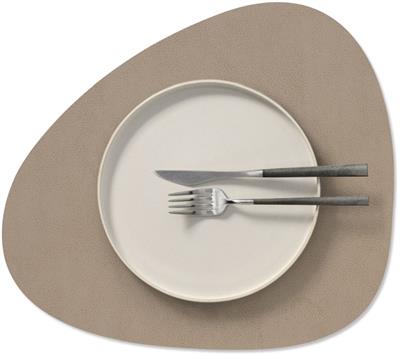 [54545] Placemat Curve M 31.0x35.0cm serene mole grey