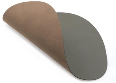 [54549] Placemat Oval L 35.0x46.0cm dark nupo army green and nature