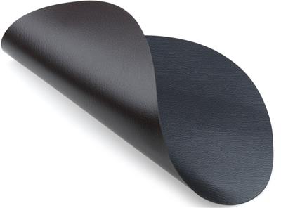 [54554] Placemat Curve S 24.0x28.0cm d/bull black/brown