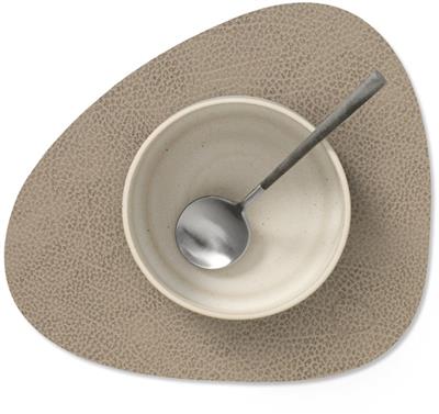 [54555] Placemat Curve S 24.0x28.0cm hippo warm grey