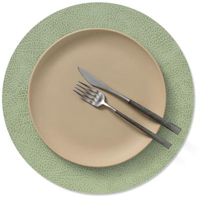 [55437] Placemat Circle M 30.0cm hippo olive green