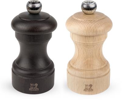 [57294] Set peper/zout peugeot bistro 10.0cm choco/nature