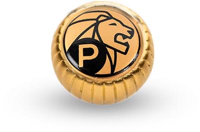 [57295] Peugeot dopje goud peper