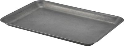 [0935] Schaal 31.5x21.5x(h)2.0cm RVS vintage