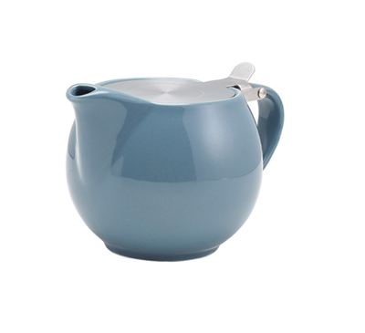 [1176] Theepot 50.0cl met deksel porselein grijs