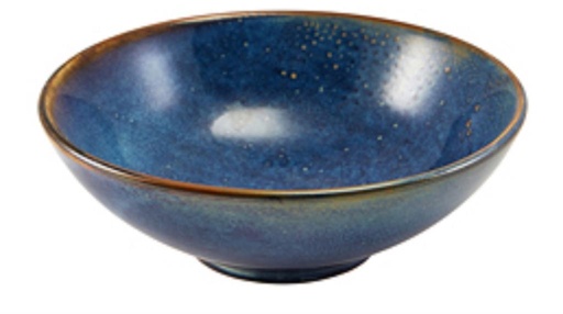 [52549] Kom diep 20.2cm Terra Aqua Blue Genware *