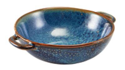 [52557] Kom diep met oor 15.0cm aqua blue terra