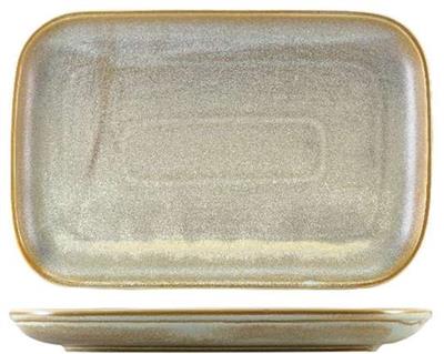 [54854] Schaal rechthoek 34.0x23.5cm matt grey terra