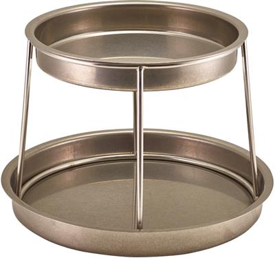 [57653] Fruit de mer schaal set/2 28.0cm steel vintage