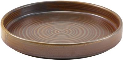 [58156] Bord walled 18.0cm copper Terra