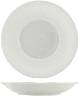 [58551] Bord winged plat 26.0cm incise lucine