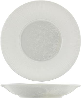 [58552] Bord winged plat 30.0cm incise lucine