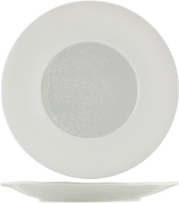 [58563] Bord plat 31.0cm incise lustre