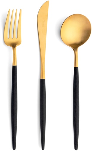 [52187] Dessertmes 20 cm Goa Black Gold Matt Cutipol 06