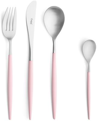 [52943] Dessertlepel 19 cm Mio Pink RVS Matt Cutipol 08