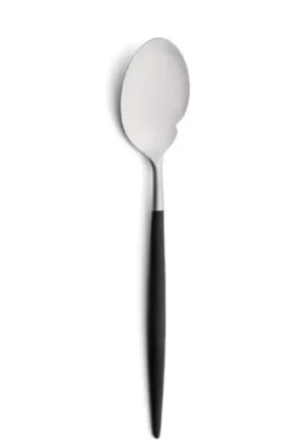 [9574] Opscheplepel 22.3 cm Goa Black RVS Matt Cutipol