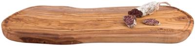 [54843] Serveerplank organisch met geul 50.0/55.0cm Pure Olive Wood