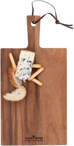 [55058] Serveerplank rechthoek 39.0x20.0cm Pure Teak Wood