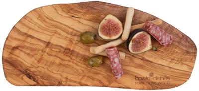 [55060] Serveerplank organisch 30.0/35.0cm Pure Olive Wood