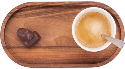 [57175] Serveerplank ov 22.5x12.0cm Pure Walnut Wood