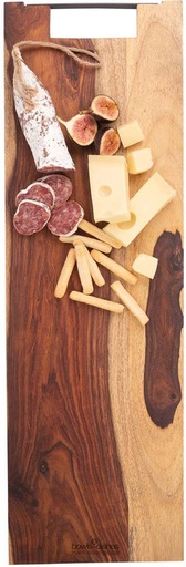 [58295] Serveerplank rechthoek met handvat 69.0x20.0cm Pure Rose Wood