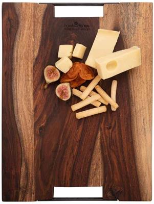 [58472] Serveerplank rechthoek met handvat 40.0x30.0cm Pure Rose Wood