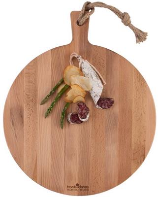 [59042] Serveerplank rond 33.0cm Puur Hout