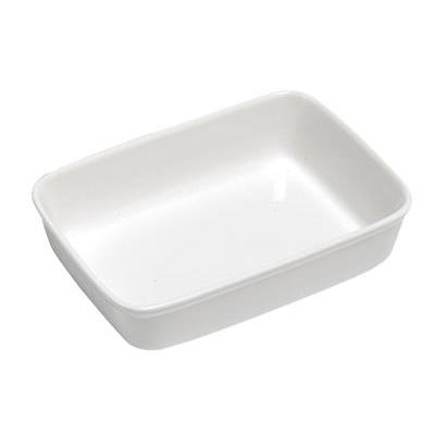 [18858] Ovenschaal rh 30.0x21.5cm(h)6.0cm wit C&T