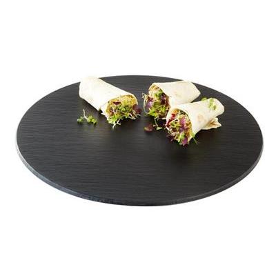 [0353] Plateau rond40.0cm(H)1.0cm zwart melamine