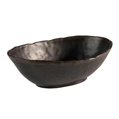 [0512] Kom ovaal 27.5x19.0cm 1.4ltr Marone melamine