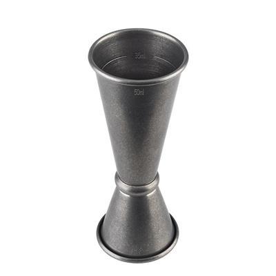 [0535] Jigger rvs 2.5/5.0cl vintage