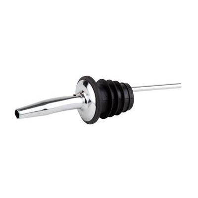 [0729] Set van 6 schenktuit/speedpourer zwart rvs *