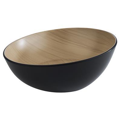 [0854] Kom 25.0x(H)11.0cm 1.6l Frida melamine zwart