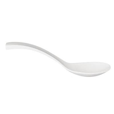 [0966] Opscheplepel 24.0cm wit melamine