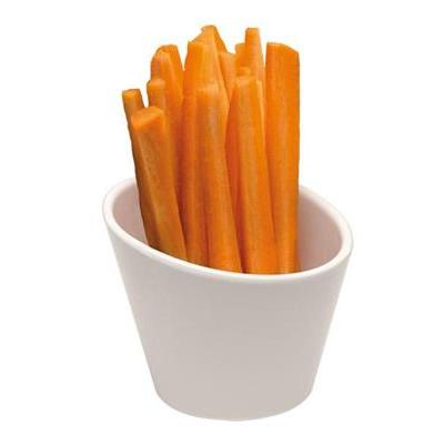 [10043] Kom schuin 10.0 (H)8.0cm melamine wit