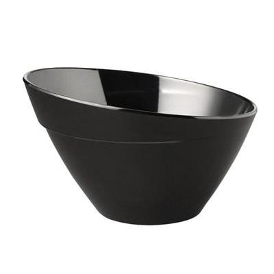 [10169] Schaal balance 24.5 (H)15.0cm zwart melamine