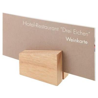 [2014] Set van 2 menuhouders 8.5x6.5cm(H)5.0cm hout