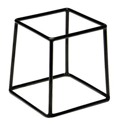 [52563] Buffetverhoger rechthoek 18.0x18x.0cm(H)18.0cm zwart aps