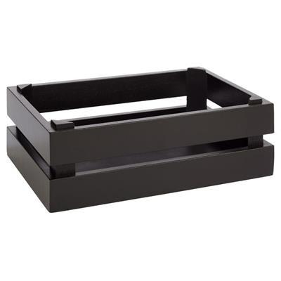 [52566] Brood krat 1/4gn (H)10.5cm Superbox hout zwart