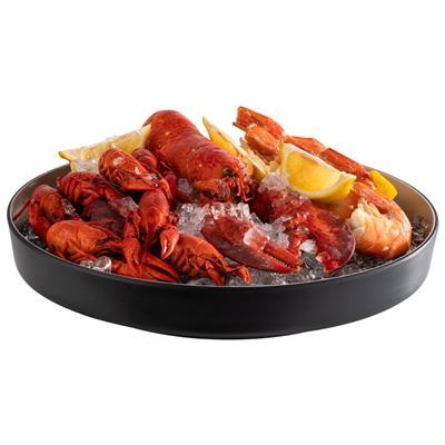 [52645] Fruit de mer schaal melamine 33.0cm Frida zwart