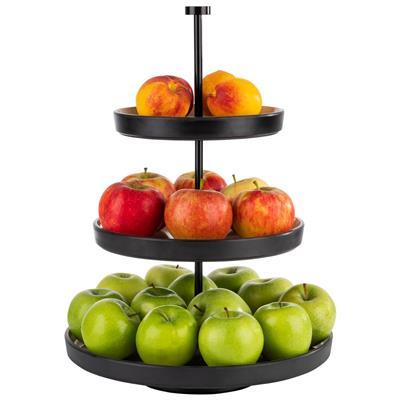 [52646] Etagere 3-laags 32.0x(H)43.0cm Frida zwart