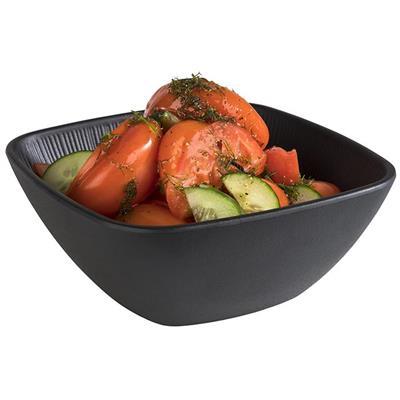 [52711] Schaal 19.5x19.5cm melamine nero zwart