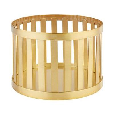 [52785] Buffetstandaard 15.0x15.0x(H)10.5cm goud metaal