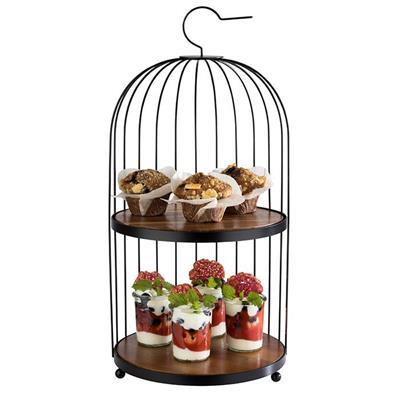 [52926] Buffetstandaard rond 26.0cm zwart aps